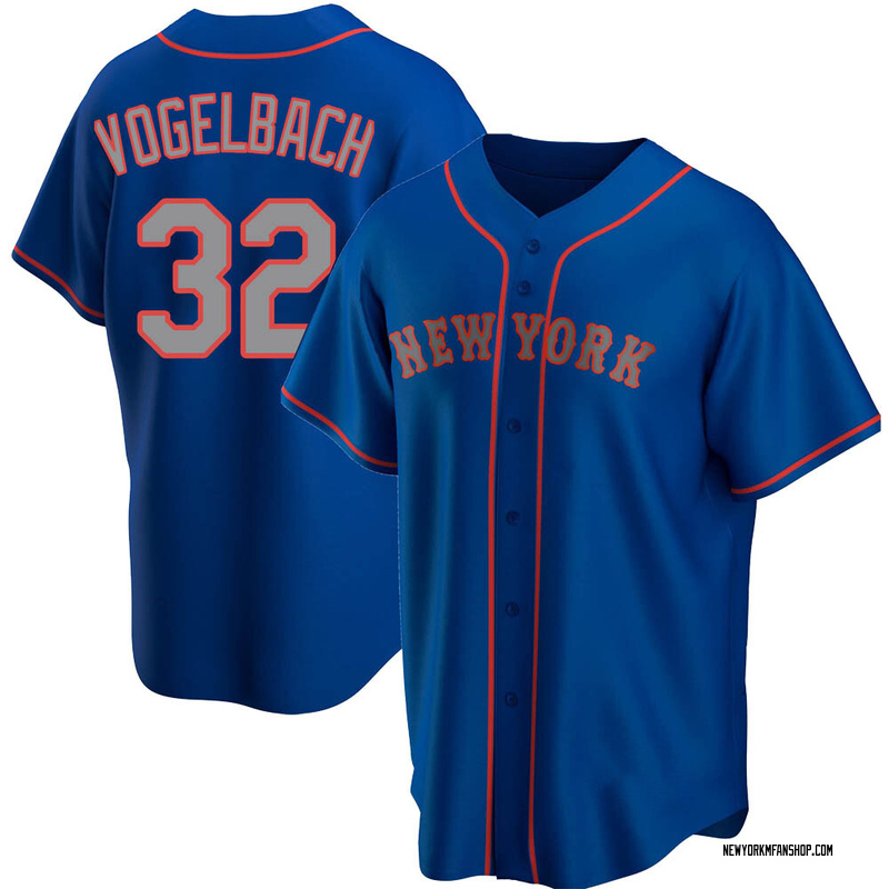 Daniel Vogelbach #32 - Game Used White Pinstripe Jersey - Mets vs