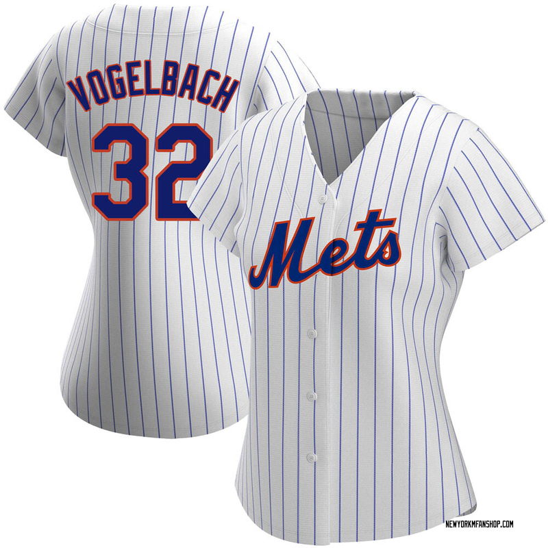 Mens Majestic New York Mets DANIEL VOGELBACH Baseball Jersey GRAY New –