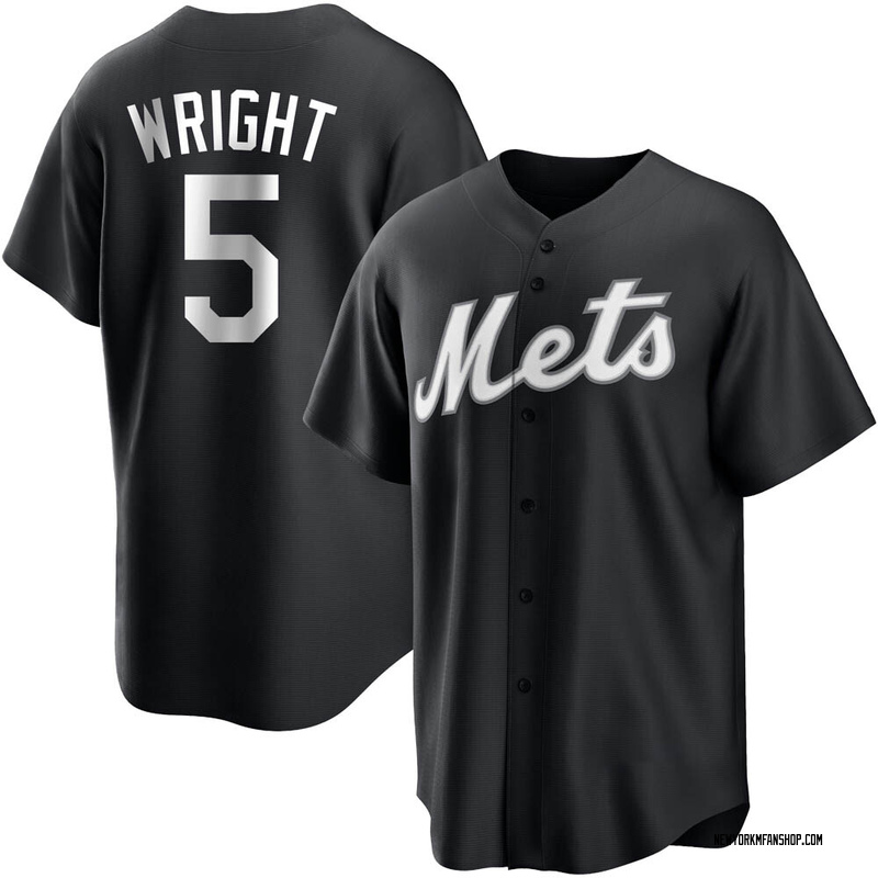 David Wright Youth New York Mets Jersey - Black/White Replica