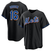 Dwight Gooden Men's New York Mets 2022 Alternate Jersey - Black Replica