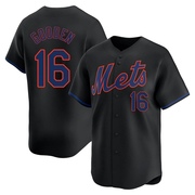 Dwight Gooden Men's New York Mets Alternate Jersey - Black Limited