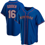 Dwight Gooden Youth New York Mets Alternate Road Jersey - Royal Replica