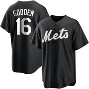 Dwight Gooden Youth New York Mets Jersey - Black/White Replica