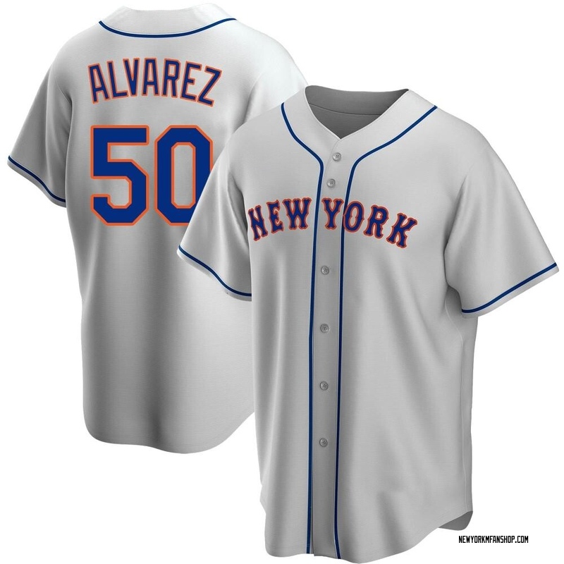 Francisco Alvarez Youth Jersey - NY Mets Replica Kids Home Jersey