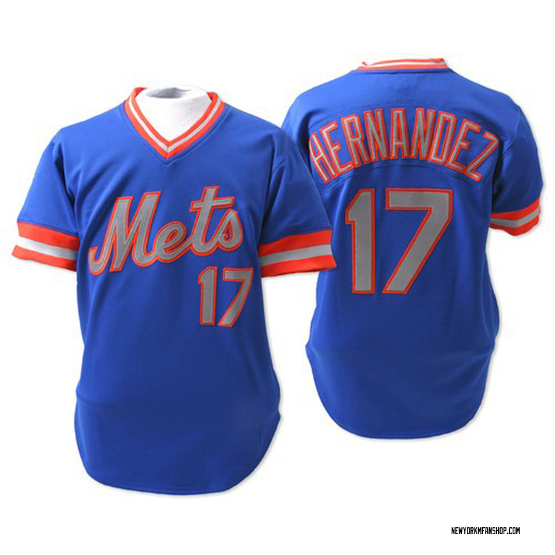 Men's New York Mets #17 Keith Hernandez Authentic White