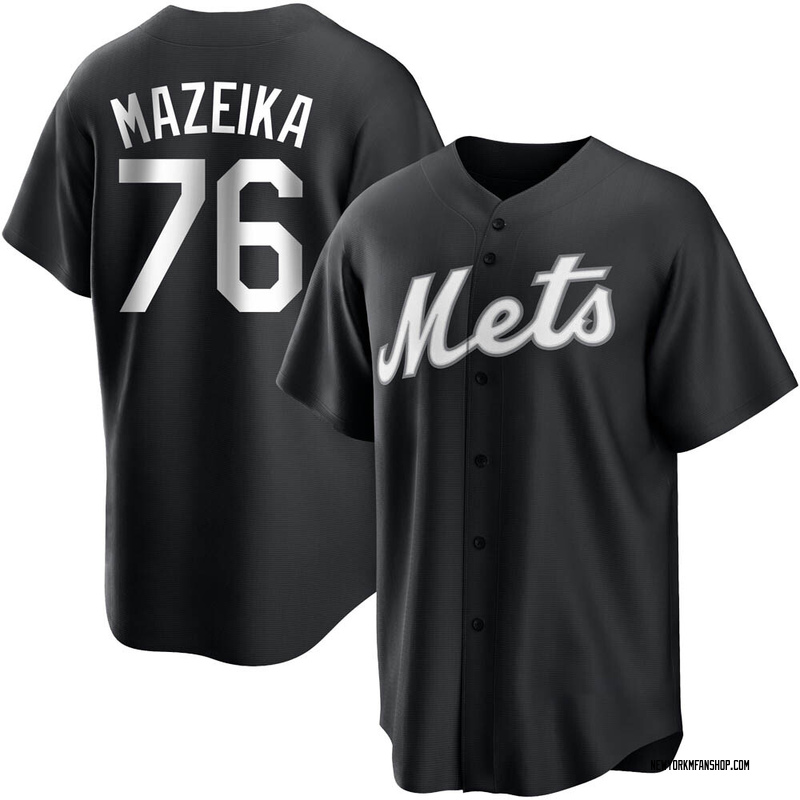 White Replica Patrick Mazeika Men's New York Mets Home Cooperstown  Collection Jersey - New York Store