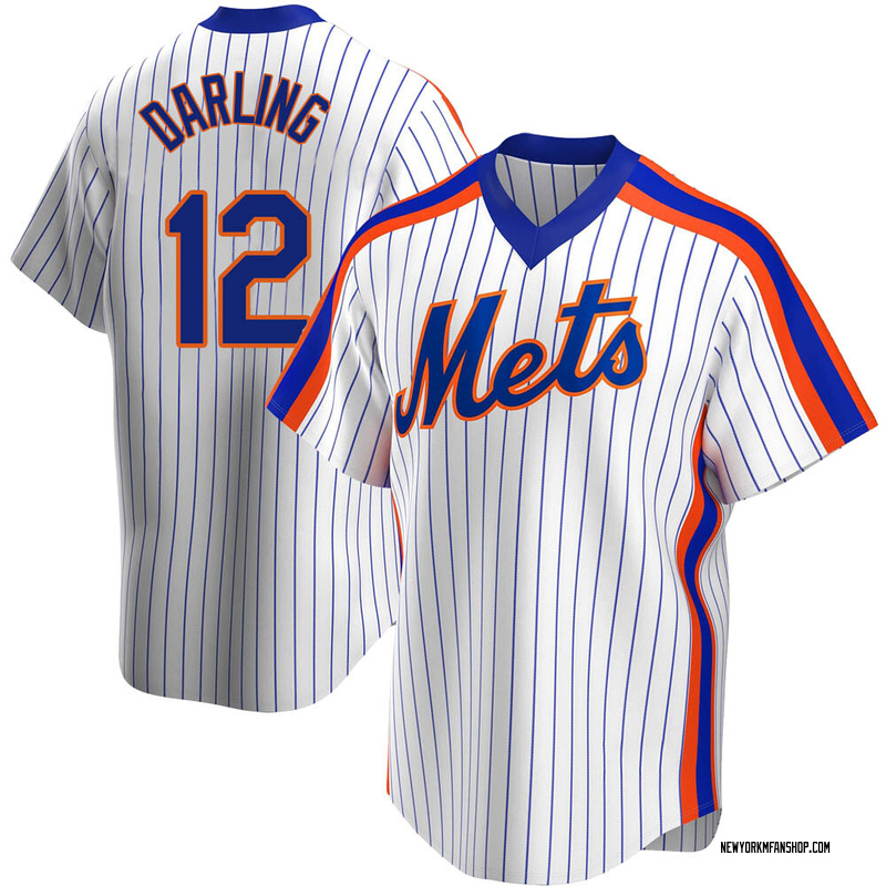 Ron Darling New York Mets MLB Cooperstown 1986 Patch Sewn Jersey Size Men's  M
