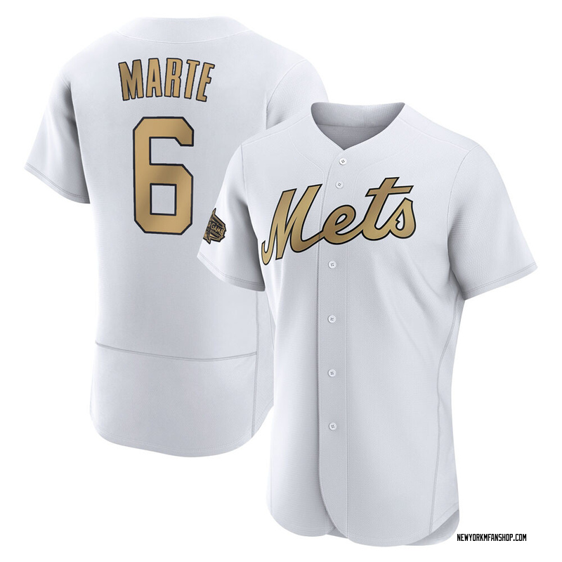 New York Mets Starling Marte White 2022-23 All-Star Game Jersey