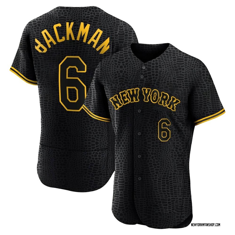 MAJESTIC  WALLY BACKMAN New York Mets 1986 Cooperstown Baseball Jersey